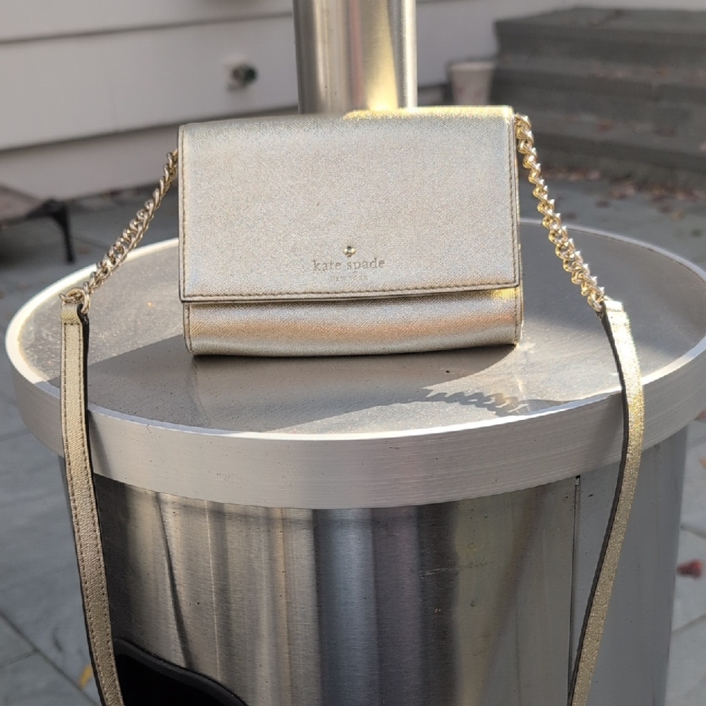 Kate Spade Gold Crossbody Bag